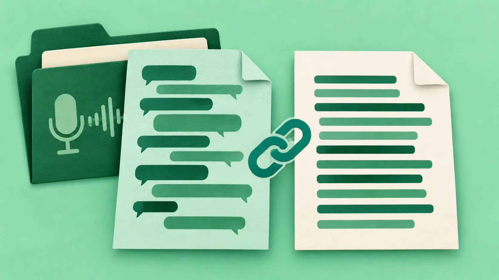 Editorial illustration of Verbatim and Clean-Read Transcripts.